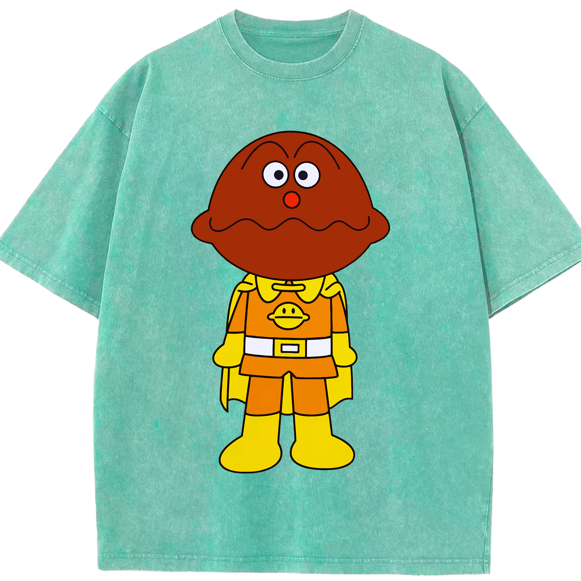 （画像用） アンパンマン Anpanman 綿100% ヴィンテージ風 半袖Tシャツ（フロントプリント）